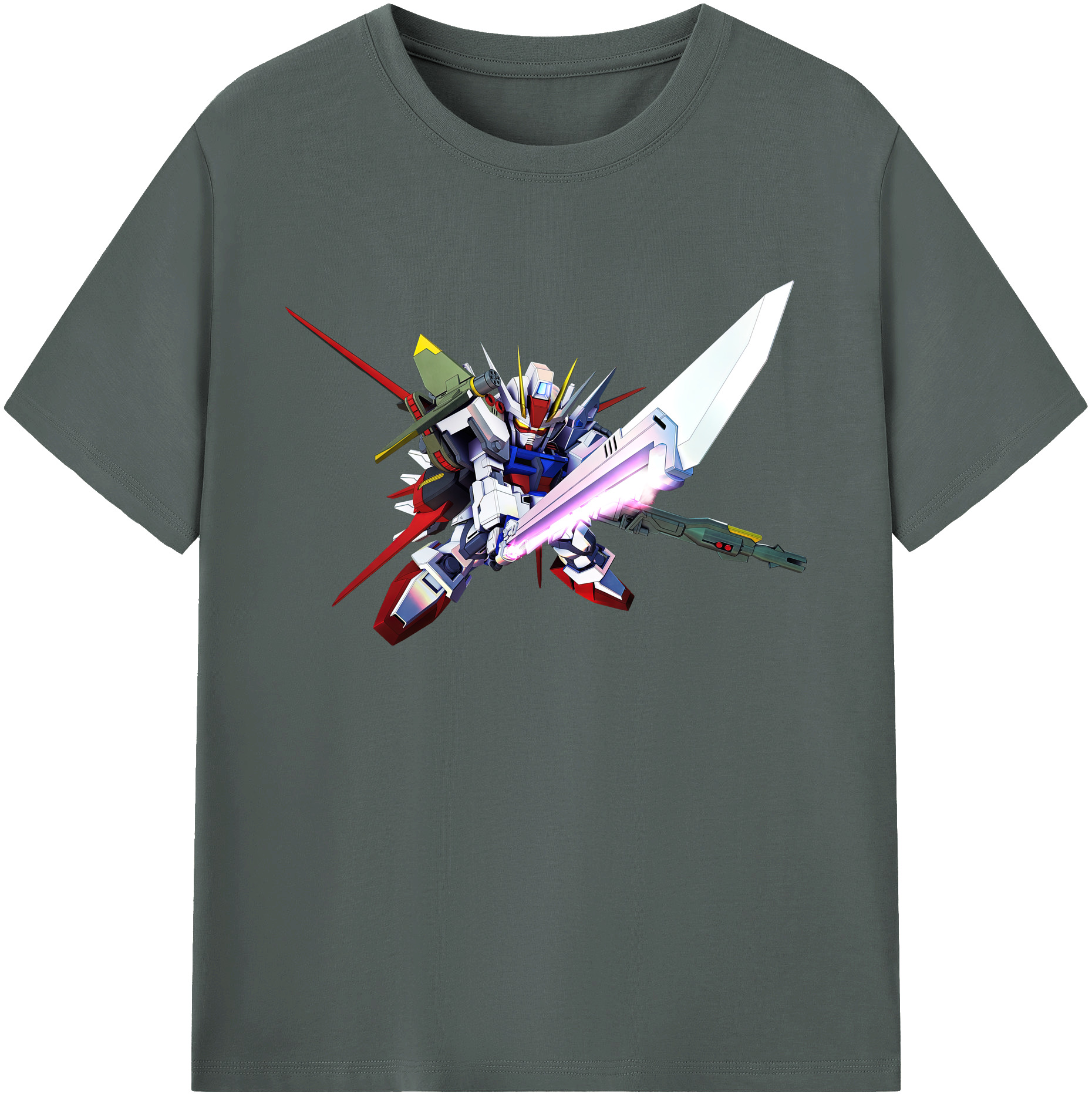 （画像用） 機動戦士ガンダム Mobile Suit Gundam 綿100％ メンズ半袖Tシャツ｜肌触りやわらか＆通気性